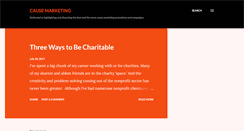 Desktop Screenshot of causerelatedmarketing.blogspot.com