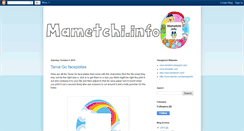Desktop Screenshot of mametchiblog.blogspot.com