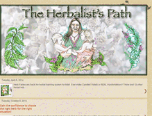 Tablet Screenshot of herbalistpath.blogspot.com