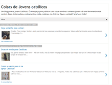 Tablet Screenshot of coisasdejovenscatolicos.blogspot.com