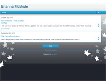 Tablet Screenshot of briannamcbride.blogspot.com