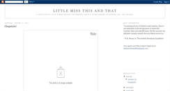 Desktop Screenshot of littlemissthisandthat.blogspot.com