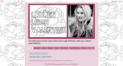 Desktop Screenshot of laurenleighvalentine.blogspot.com