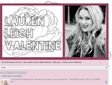 Tablet Screenshot of laurenleighvalentine.blogspot.com