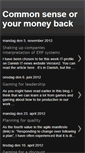 Mobile Screenshot of commonsenseoryourmoneyback.blogspot.com