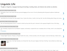 Tablet Screenshot of linguisticlife.blogspot.com
