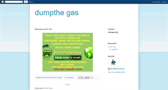 Desktop Screenshot of dumpthegas.blogspot.com