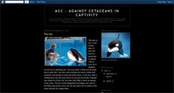 Desktop Screenshot of againstcetaceansincaptivity.blogspot.com