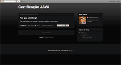 Desktop Screenshot of certificacaojava.blogspot.com