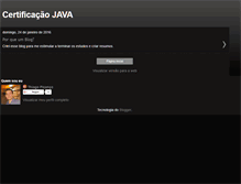 Tablet Screenshot of certificacaojava.blogspot.com