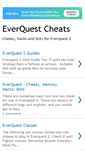 Mobile Screenshot of everquestcheats.blogspot.com