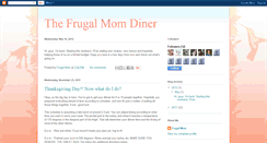 Desktop Screenshot of frugalmomdiner.blogspot.com