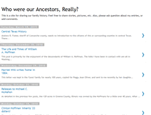 Tablet Screenshot of ourancestorsreally.blogspot.com
