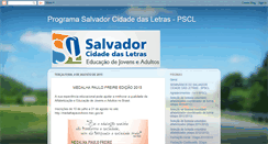 Desktop Screenshot of programasalvadorcidadedasletras.blogspot.com