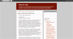 Desktop Screenshot of folhadoleao.blogspot.com