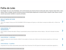 Tablet Screenshot of folhadoleao.blogspot.com