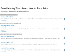 Tablet Screenshot of facepaintingtips.blogspot.com