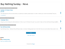 Tablet Screenshot of buynothingsunday.blogspot.com