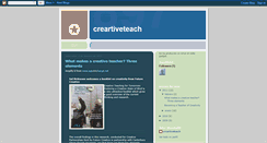 Desktop Screenshot of creartiveteach.blogspot.com