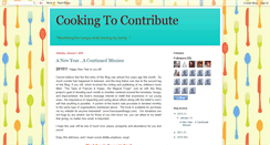 Desktop Screenshot of cookingtocontribute.blogspot.com