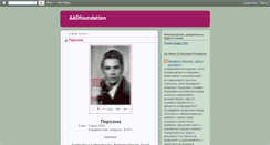 Desktop Screenshot of aadfoundation.blogspot.com