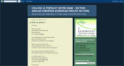 Desktop Screenshot of collegeportaletanglais-europeen.blogspot.com