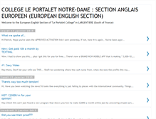 Tablet Screenshot of collegeportaletanglais-europeen.blogspot.com