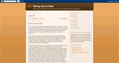 Desktop Screenshot of diningoutinutah.blogspot.com