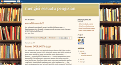Desktop Screenshot of mengisisesuatu.blogspot.com