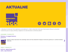 Tablet Screenshot of konkursy-dla-ngo.blogspot.com