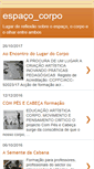Mobile Screenshot of espacocorpo.blogspot.com