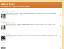 Tablet Screenshot of espacocorpo.blogspot.com