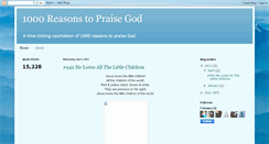 Desktop Screenshot of 1000reasonstopraisegod.blogspot.com