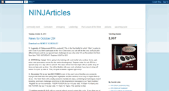 Desktop Screenshot of ninjarticles.blogspot.com