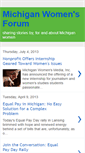 Mobile Screenshot of michiganwomensforum.blogspot.com