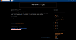 Desktop Screenshot of i-never-liked-you.blogspot.com