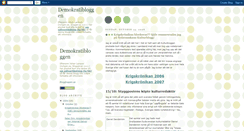 Desktop Screenshot of demokratibloggen.blogspot.com