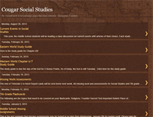 Tablet Screenshot of cougarsocialstudies.blogspot.com