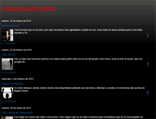 Tablet Screenshot of corazonrosal.blogspot.com