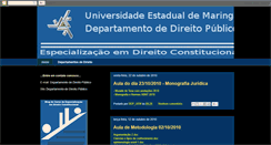 Desktop Screenshot of direitoconstitucional2010.blogspot.com