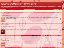 Tablet Screenshot of divinemoments7.blogspot.com