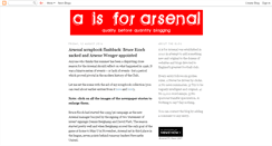 Desktop Screenshot of aisforarsenal.blogspot.com