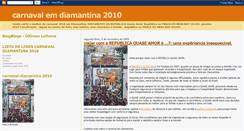 Desktop Screenshot of carnavalemdiamantina2010.blogspot.com