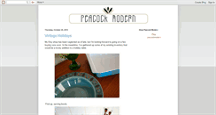 Desktop Screenshot of peacockmodern.blogspot.com