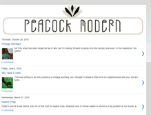 Tablet Screenshot of peacockmodern.blogspot.com