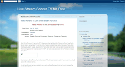 Desktop Screenshot of livestreamsoccertvfree.blogspot.com