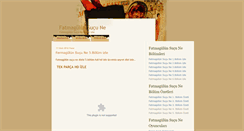 Desktop Screenshot of fatmagulunsucu-ne-dizisi.blogspot.com