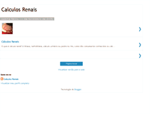 Tablet Screenshot of calculosrenais2009.blogspot.com
