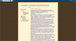 Desktop Screenshot of louisianarecord.blogspot.com