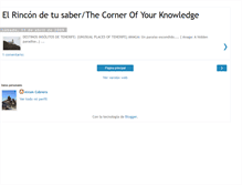 Tablet Screenshot of elrincondetusaber.blogspot.com
